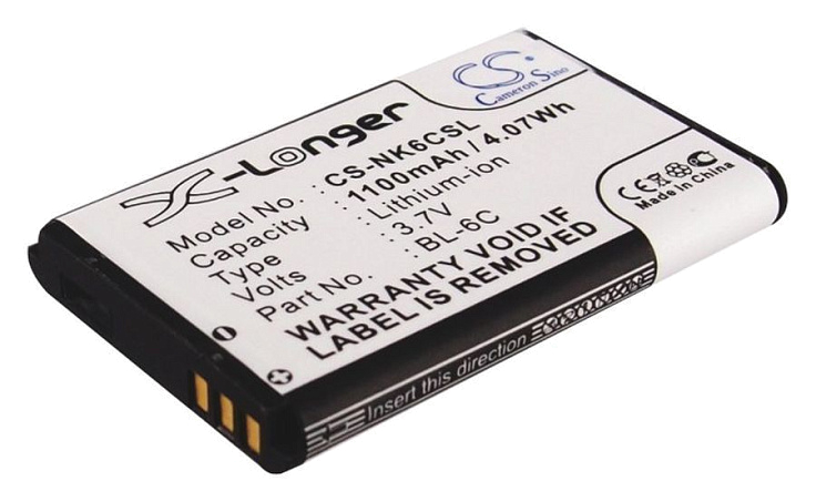 Аккумулятор CameronSino CS-NK6CSL для Nokia 2115i, 2116, 2116i, 2125