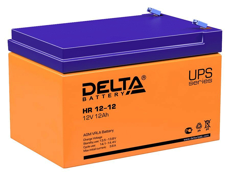 Аккумулятор Delta HR 12-12 (12V 12Ah)