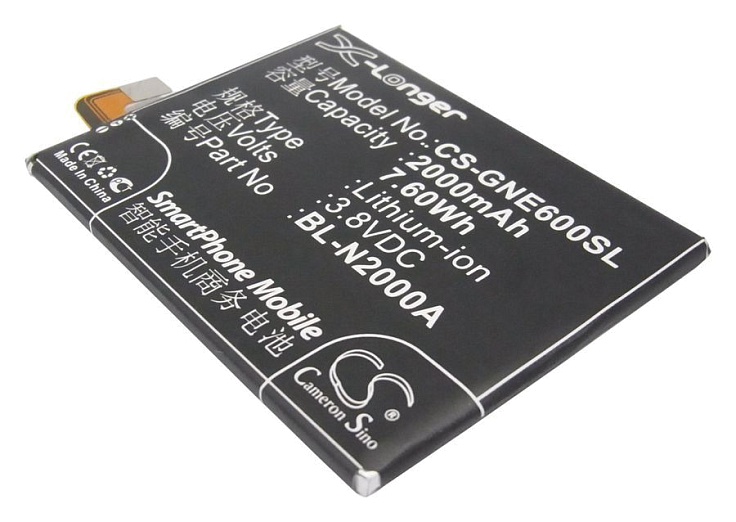 Аккумулятор CameronSino CS-GNE600SL для Fly IQ453, Gionee Elife E6