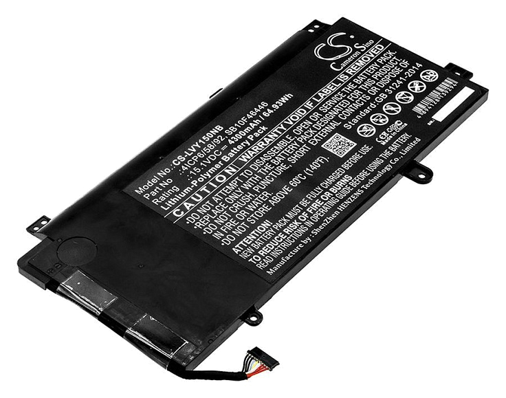 Аккумулятор CameronSino CS-LVY150NB для Lenovo ThinkPad Yoga 15 Series