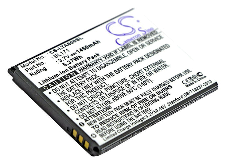 Аккумулятор CameronSino CS-LTA600SL для Lenovo A356, A368, A376, A390, A390T