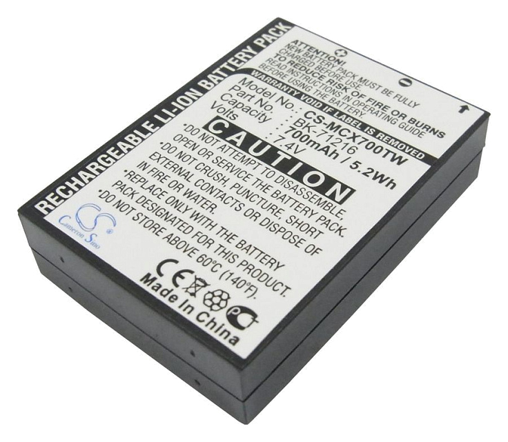 Аккумулятор CameronSino CS-MCX700TW (Cobra BK-71216)