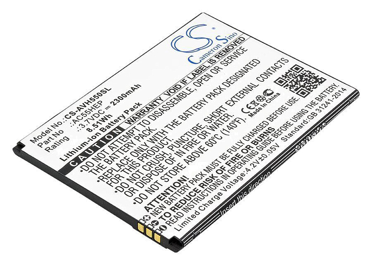 Аккумулятор CameronSino CS-AVH550SL для Archos 55 Helium 4G