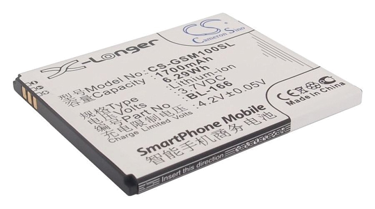 Аккумулятор CameronSino CS-GSM100SL для Gigabyte Gsmart Maya M1